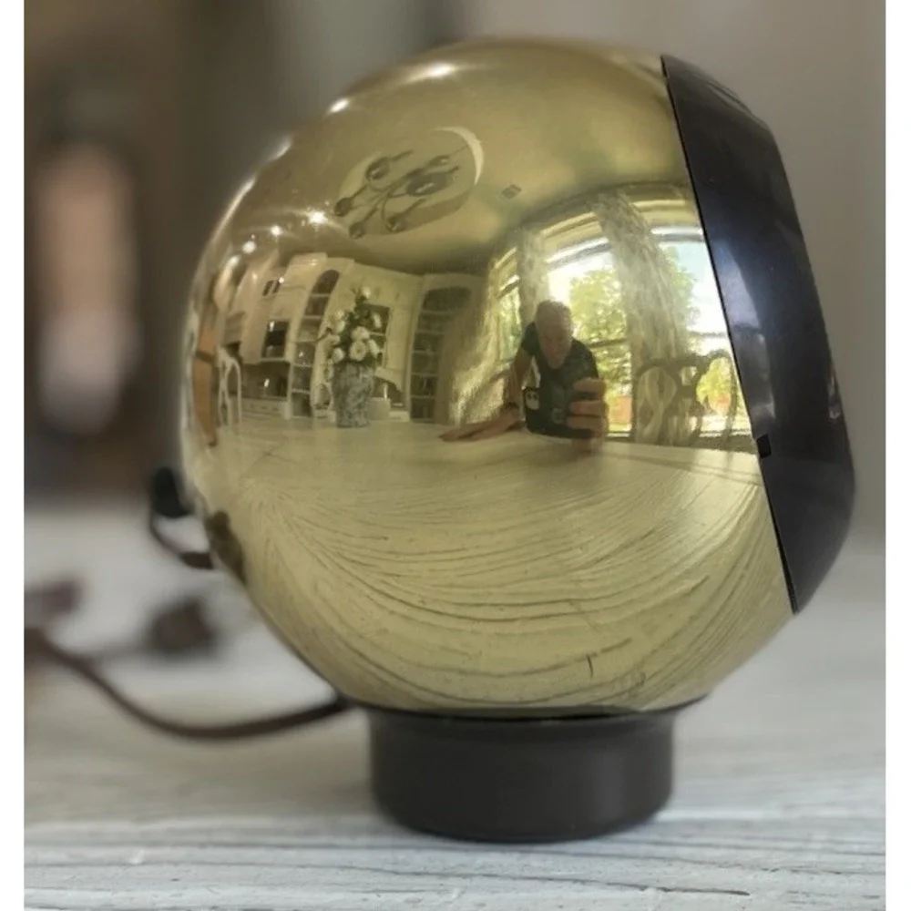 MCM Vintage 1960s Magna-spot Eyeball lamp: Space age Design in Solid Brass, Rare